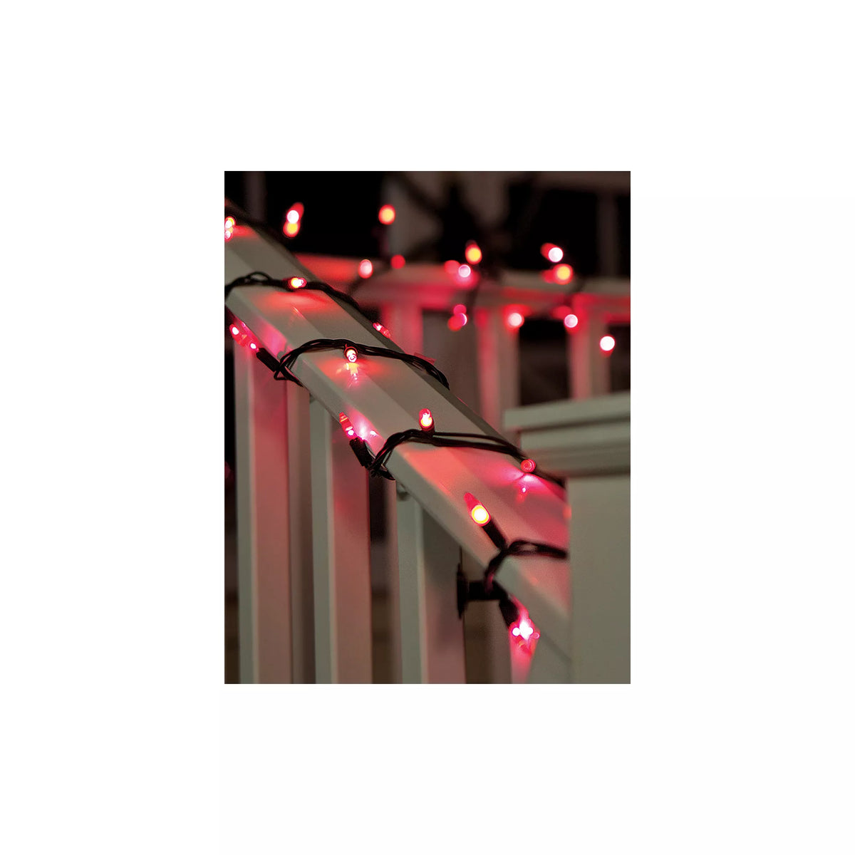 Double Orange and Purple String Lights