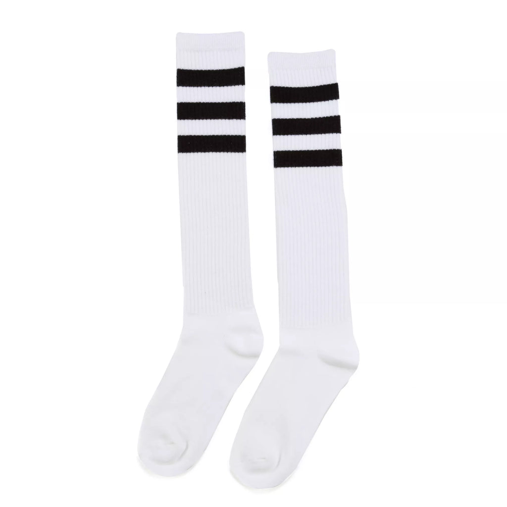 Black Striped Knee High Socks
