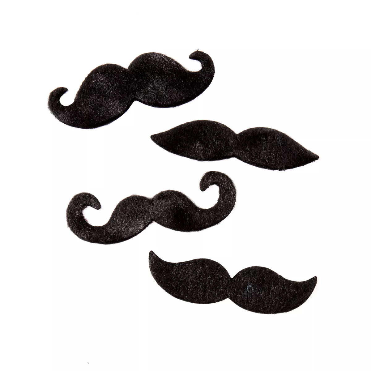 Black Adhesive Mustache 4 Pack
