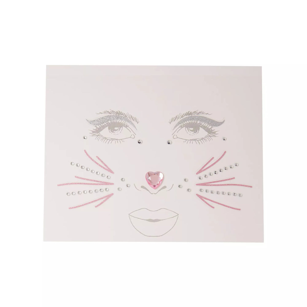 Gemstone Bunny Face Decals