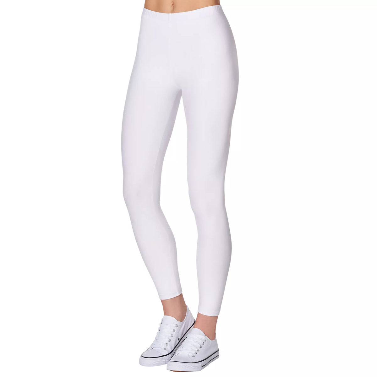 White Footless Leggings