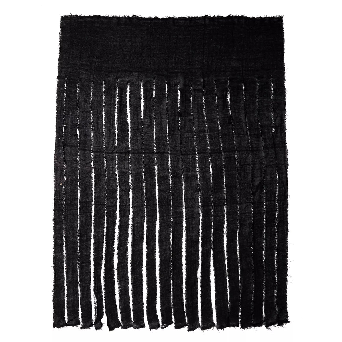 Black Shredded Curtain