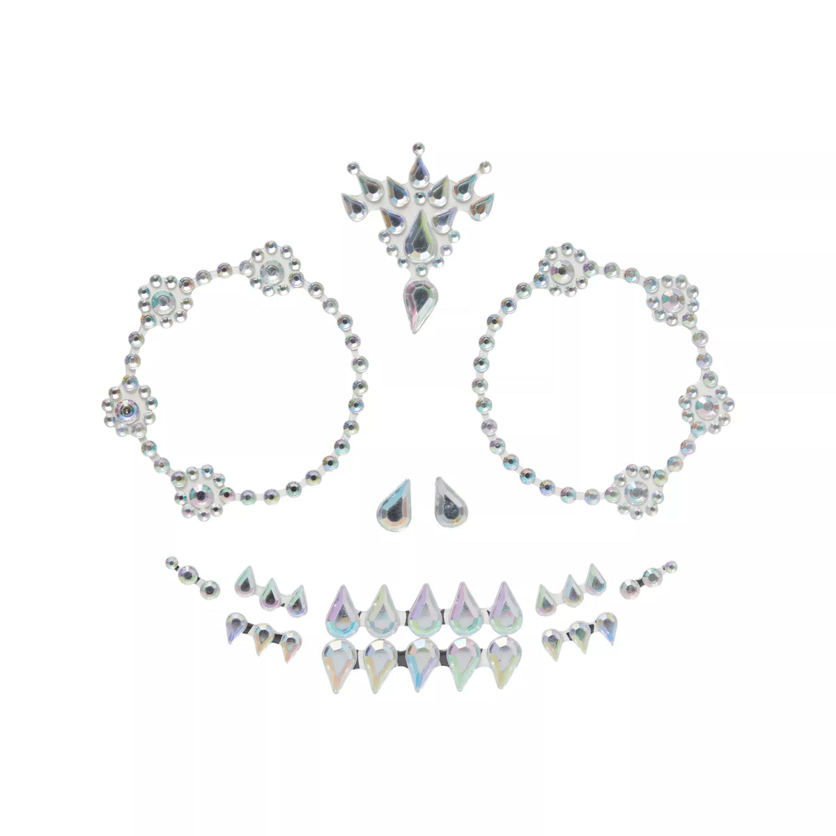 Skeleton Jewel Face Decals