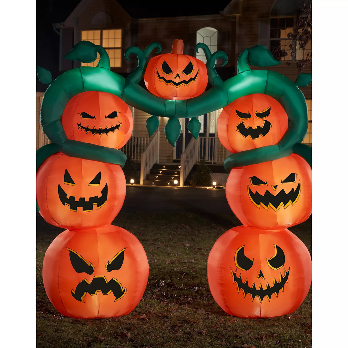 9 Ft Light-Up Jack-O'-Lantern Archway Inflatable Decoration