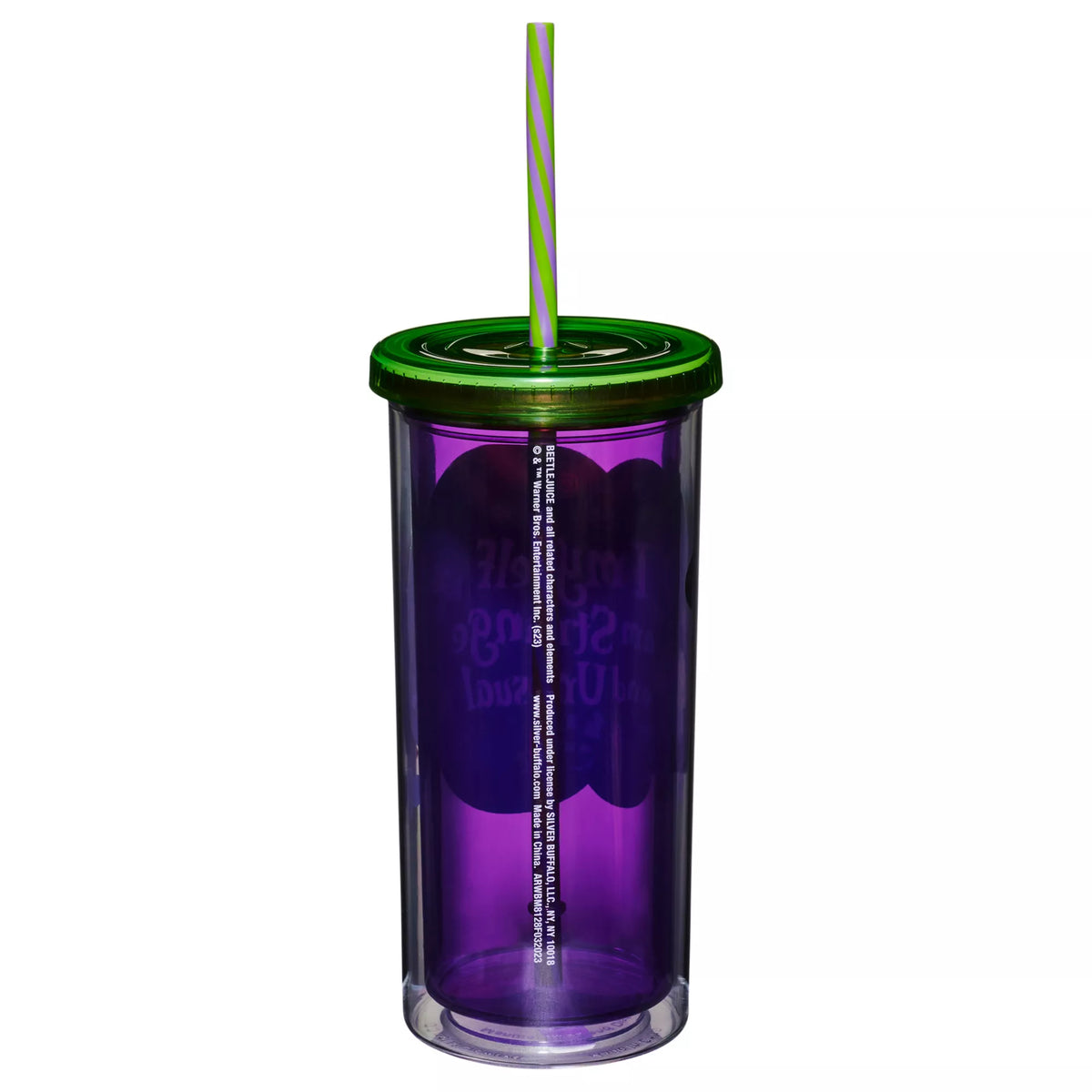 Beetlejuice Strange and Unusual Cup With Lid - 20 oz.