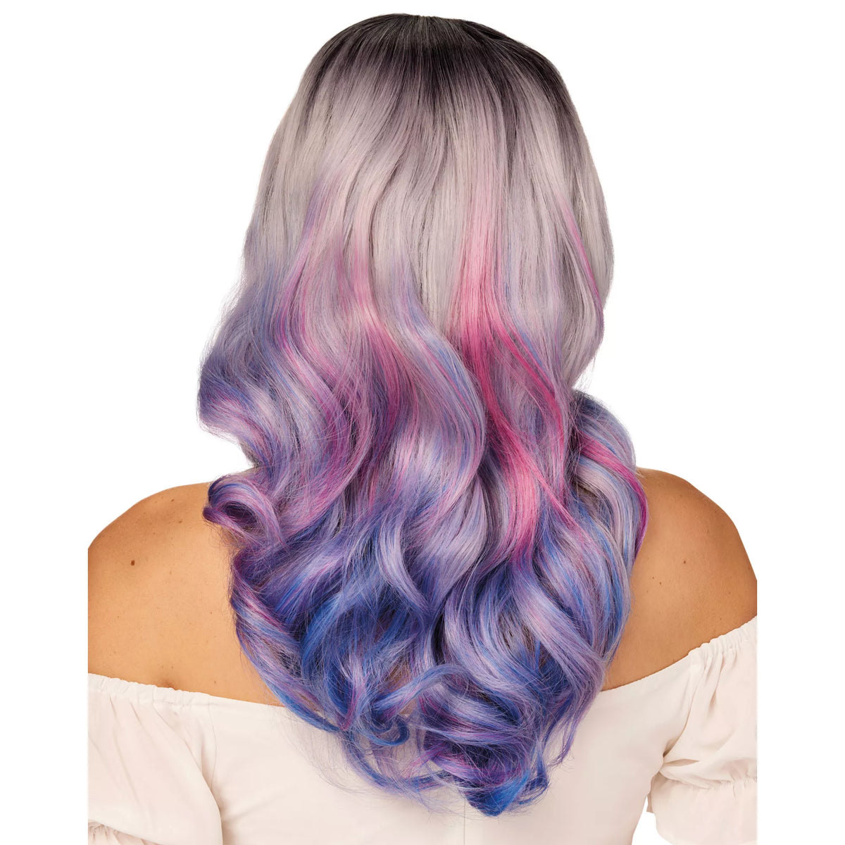 Heat Resistant Cotton Candy Purple Wig