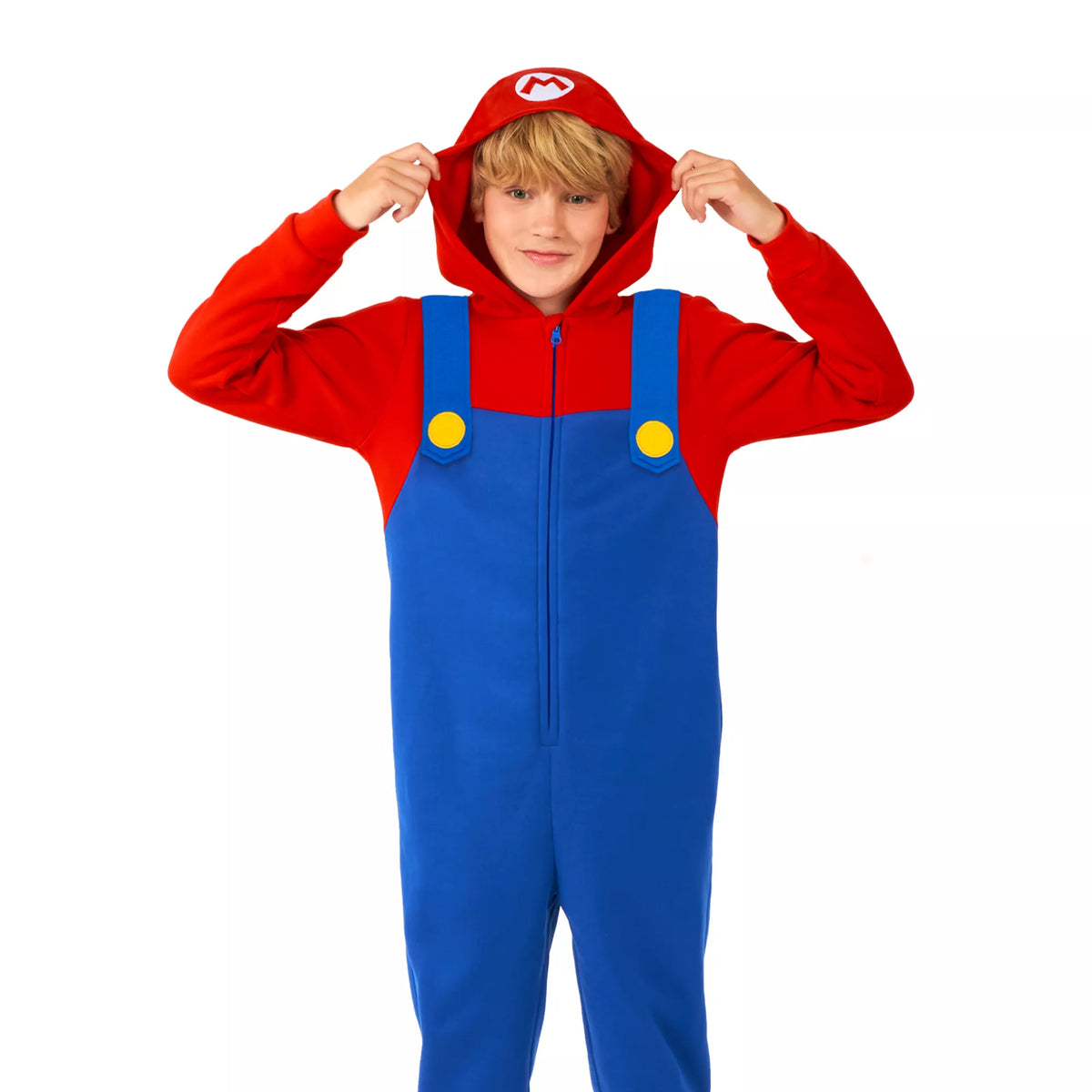 Kids Mario Jumpsuit With Hood - Super Mario Bros.