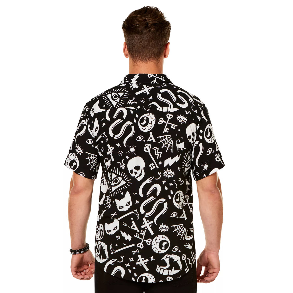 Adult Mystical Icons Button Up Shirt