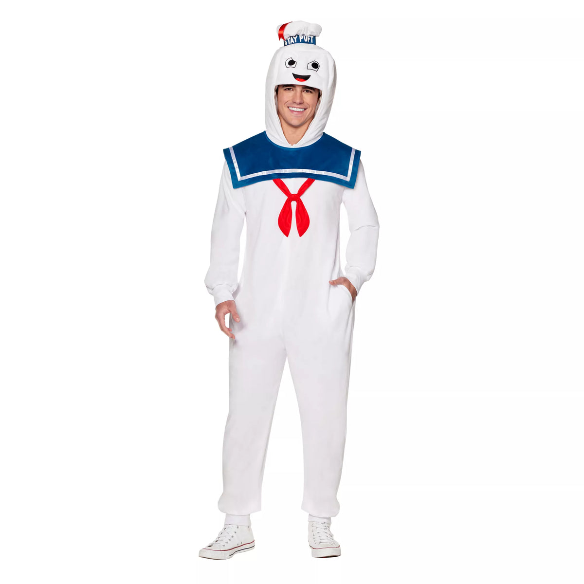 Adult Stay Puft Jumpsuit Costume - Ghostbusters