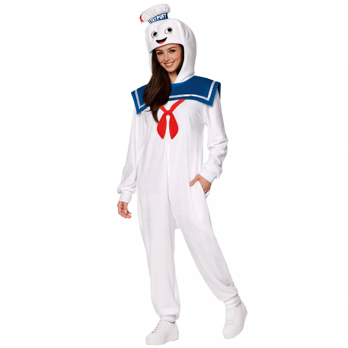 Adult Stay Puft Jumpsuit Costume - Ghostbusters