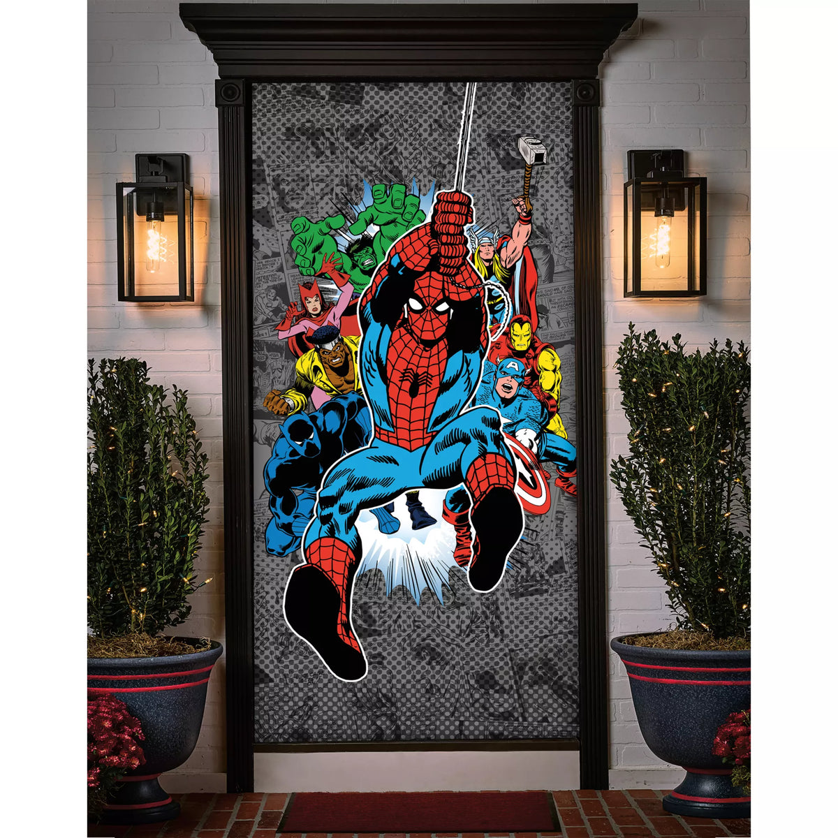 Spider-Man & Friends Door Cover - Marvel Comics Retro