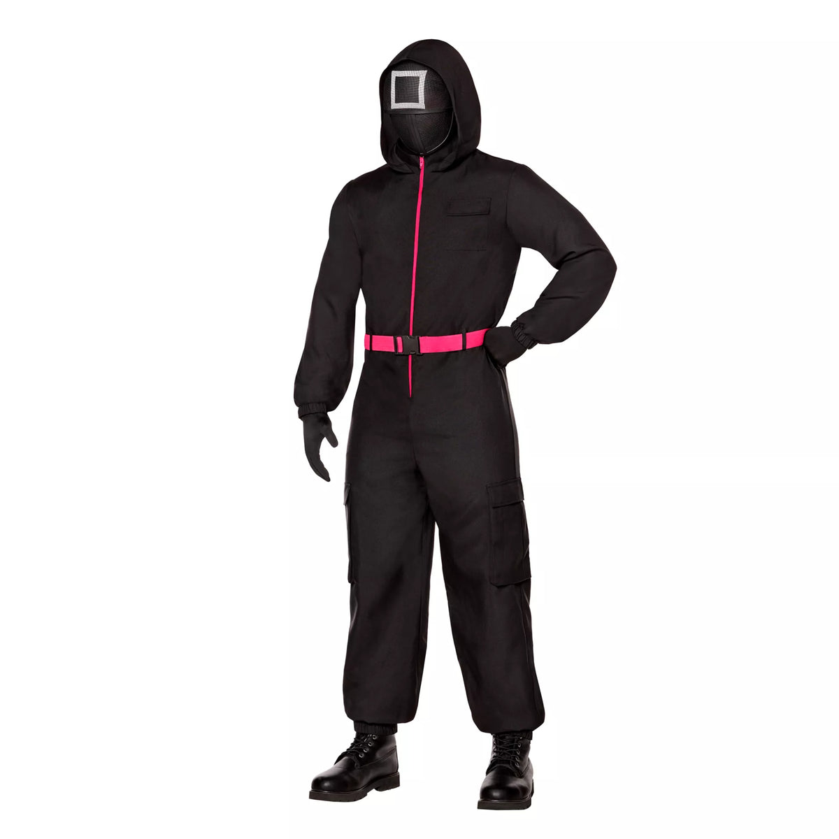 Adult Black Guard Costume -  Squid Game