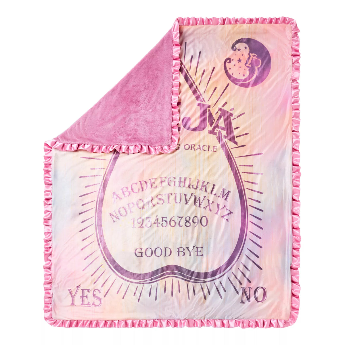Pink Ouija Ruffle Fleece Blanket