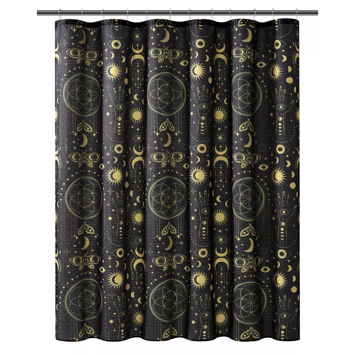 Celestial Noir Shower Curtain