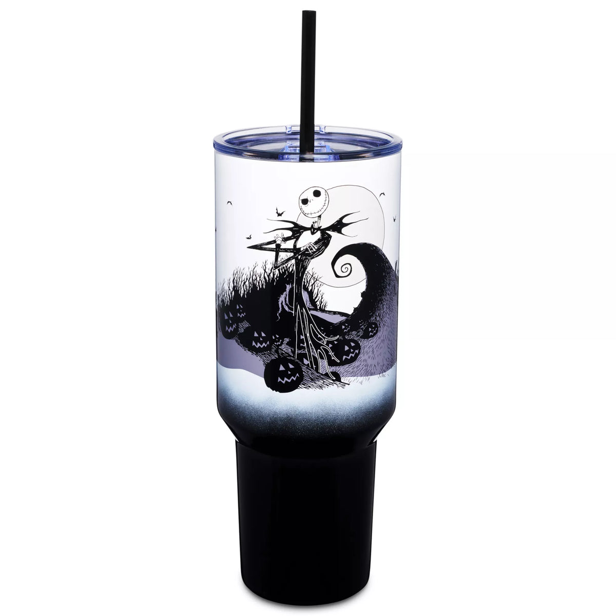The Nightmare Before Christmas Jack Skellington Travel Tumbler with Straw - 40 oz.