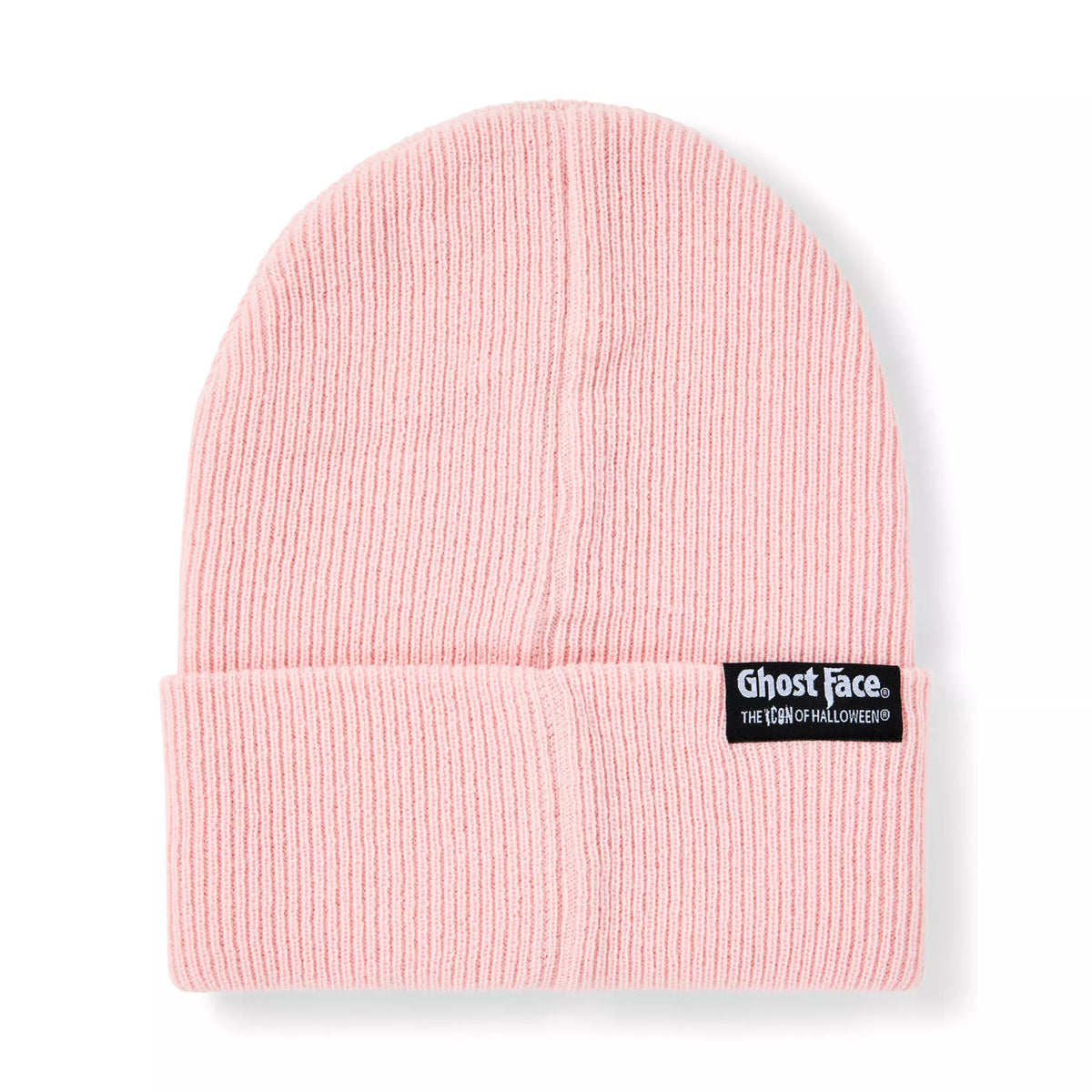 Pink Guess Who Cuff Beanie Hat - Ghost Face