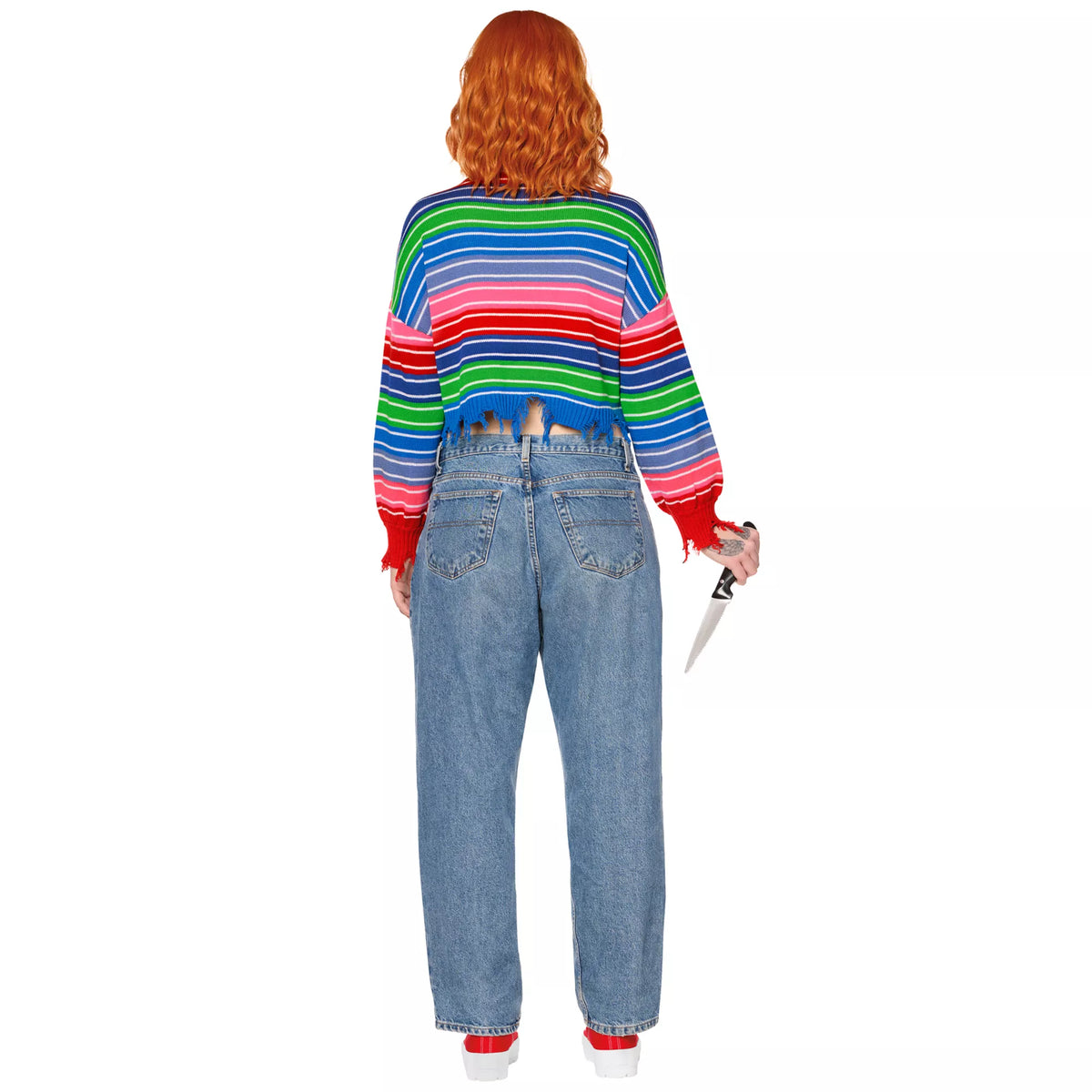 Adult Chucky Sweater and Knife Set