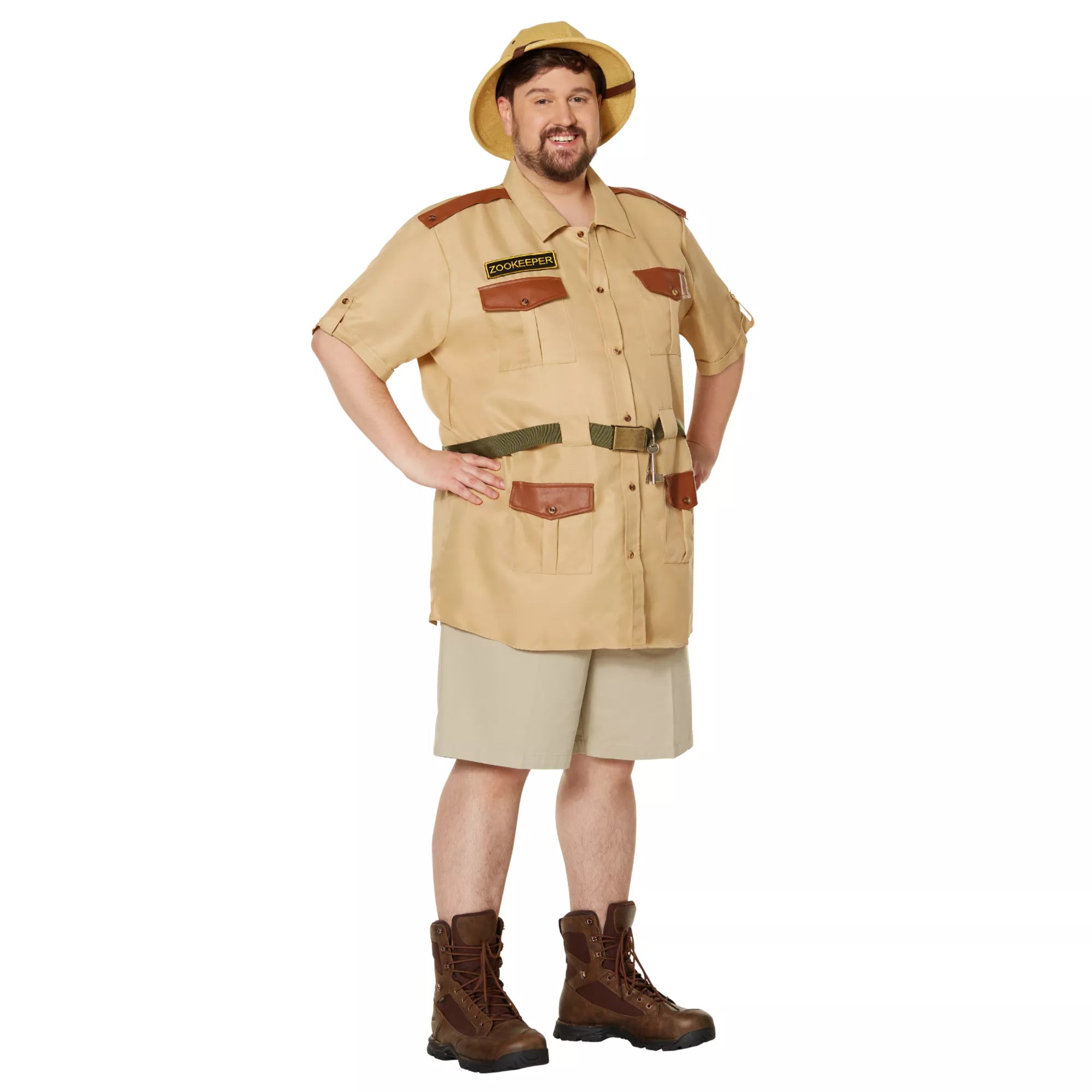 Adult Men's Zookeeper Plus Size Costume