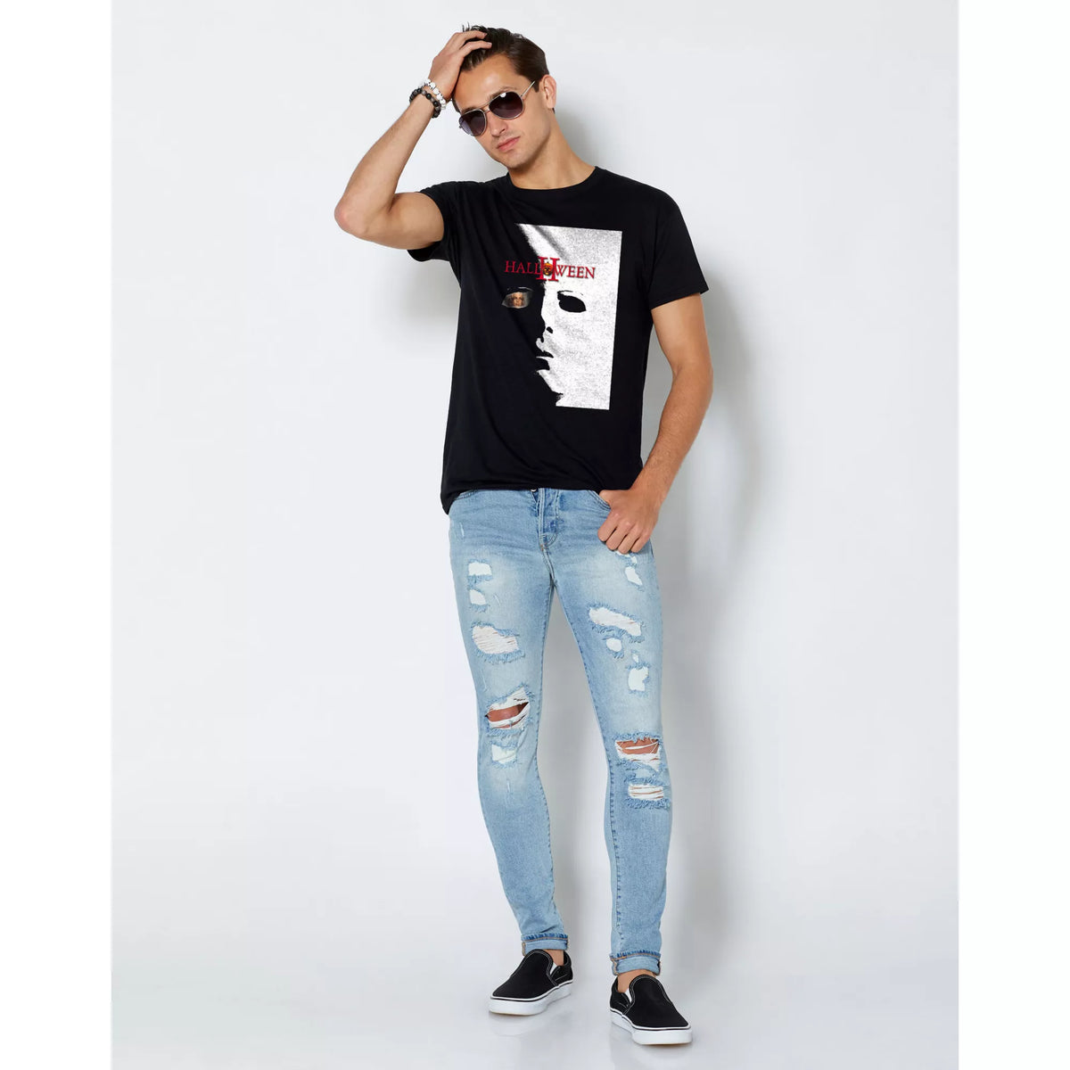 Halloween II Split Face T Shirt