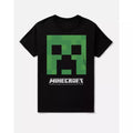 Kids Black and Green Creeper T Shirt - Minecraft